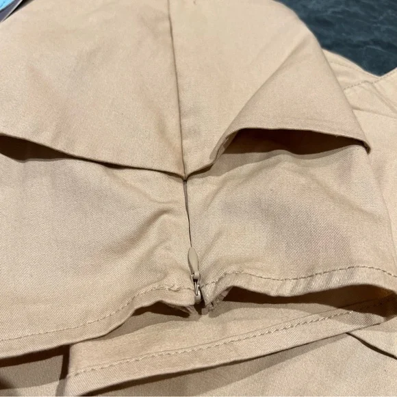 NWT Eva Franco Trench Buttoned Blouse 16W US/20W UK Khacki Anthropologie Plus - Picture 8 of 14